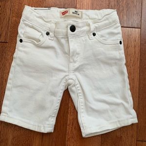 levis toddler shorts white color